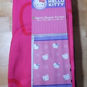 Hello Kitty Pink Fabric Shower Curtain